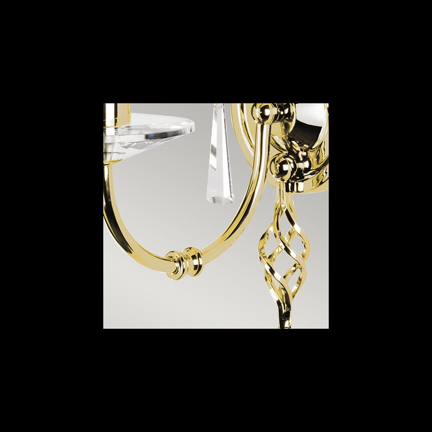 Applique Classica Aegean Acciaio Ottone Lucido 1 Luce E14 in Applique LuceArt - Montecorvino Pugliano, commercioVirtuoso.it