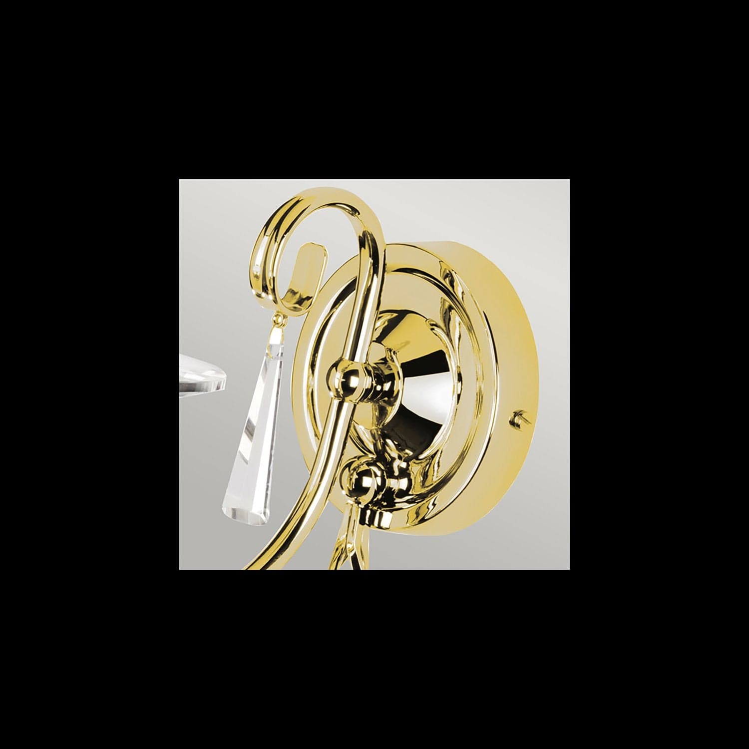 Applique Classica Aegean Acciaio Ottone Lucido 1 Luce E14 in Applique LuceArt - Montecorvino Pugliano, commercioVirtuoso.it