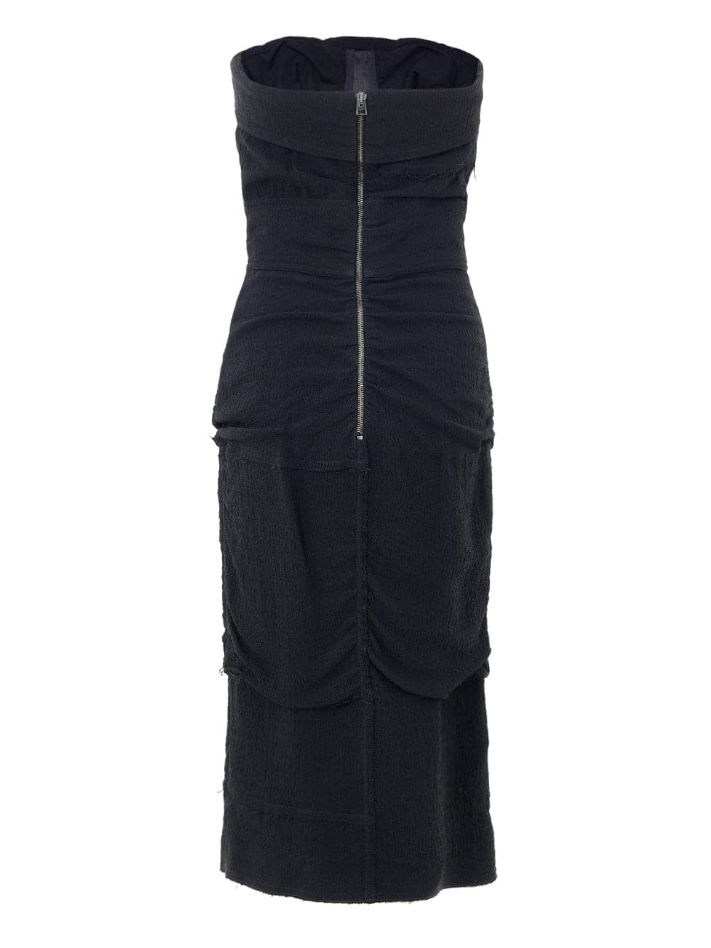 Tom Ford Abito Nero in Viscosa Drappeggiato con Dettaglio Bustier da donna in Casual Drestige - Casamassima, commercioVirtuoso.it