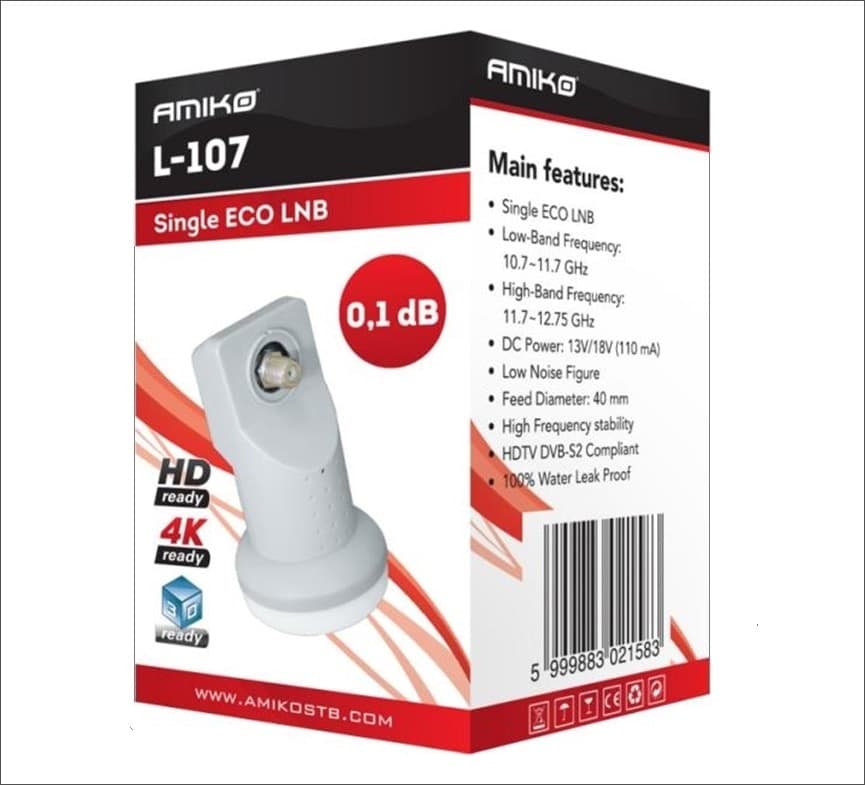 LNB Single ECO L-107 AMIKO in LNB DFP Elettronica Store - Scafati, commercioVirtuoso.it