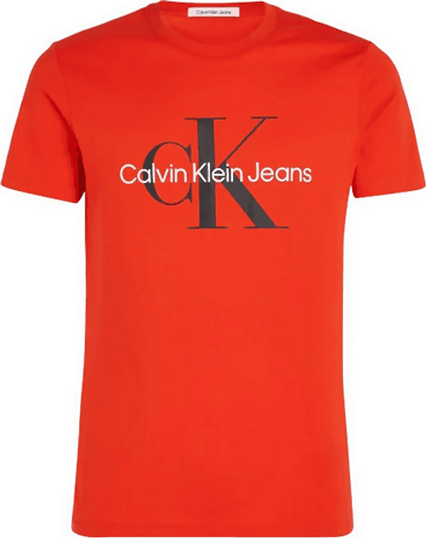 Maglietta Calvin Klein per uomo a manica corta, cotone 100%, manica corta, maglia estiva in T-shirt Loweconomy - Marineo, commercioVirtuoso.it