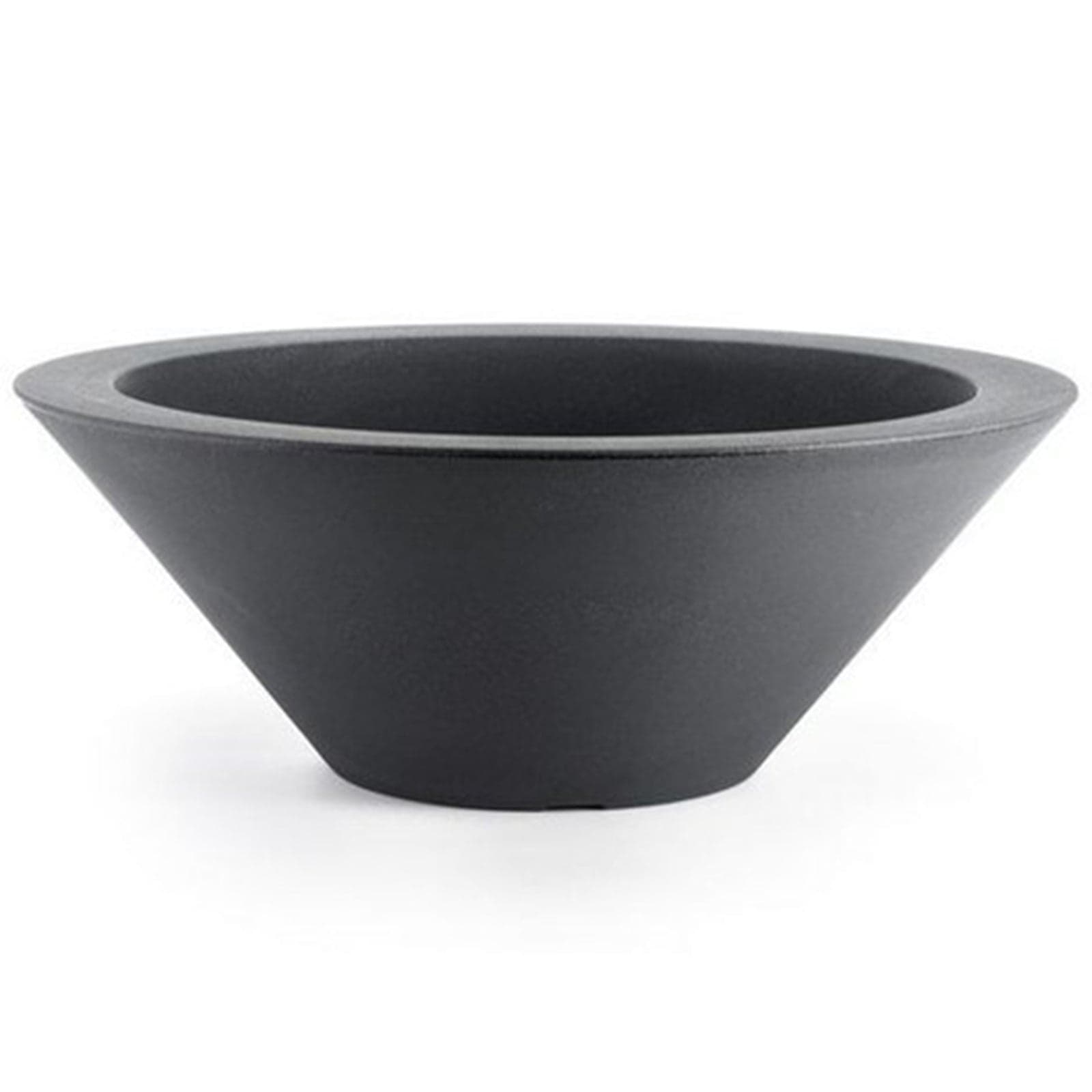 Vaso Moderno "Ciotola Schio" Essential in plastica da giardino per fiori e piante - 6