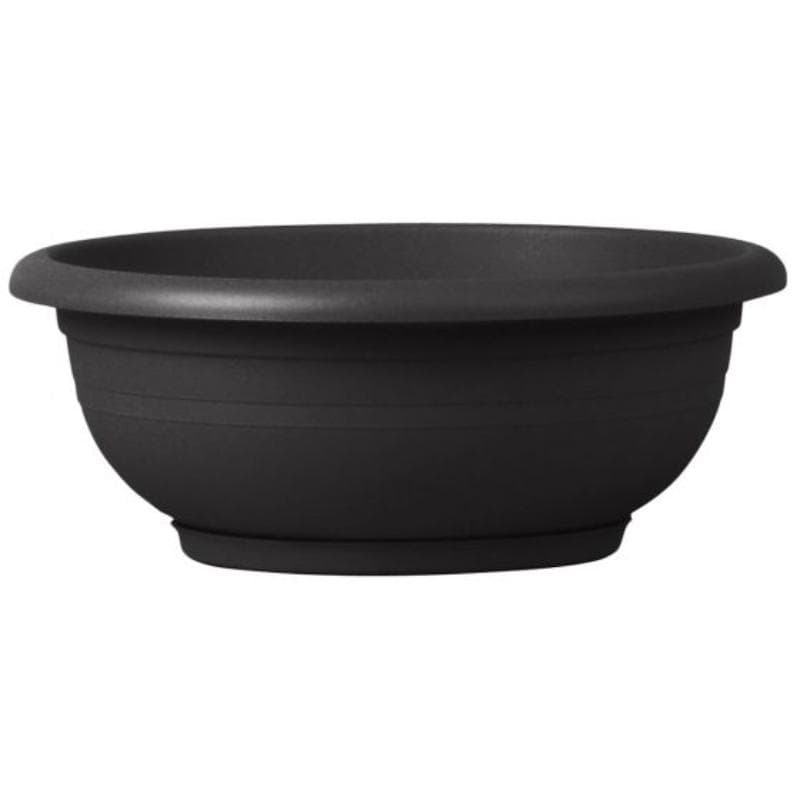 Vaso tondo "Ciotola con sottovaso" da giardino per piante e fiori - 8