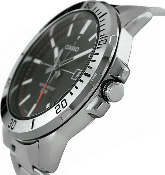 Orologio Casio per uomo, MTP-VD01D-1E2, quadrante nero con segna data, movimento al quarzo, impermeabile 50 metri in Orologi da polso Loweconomy - Marineo, commercioVirtuoso.it