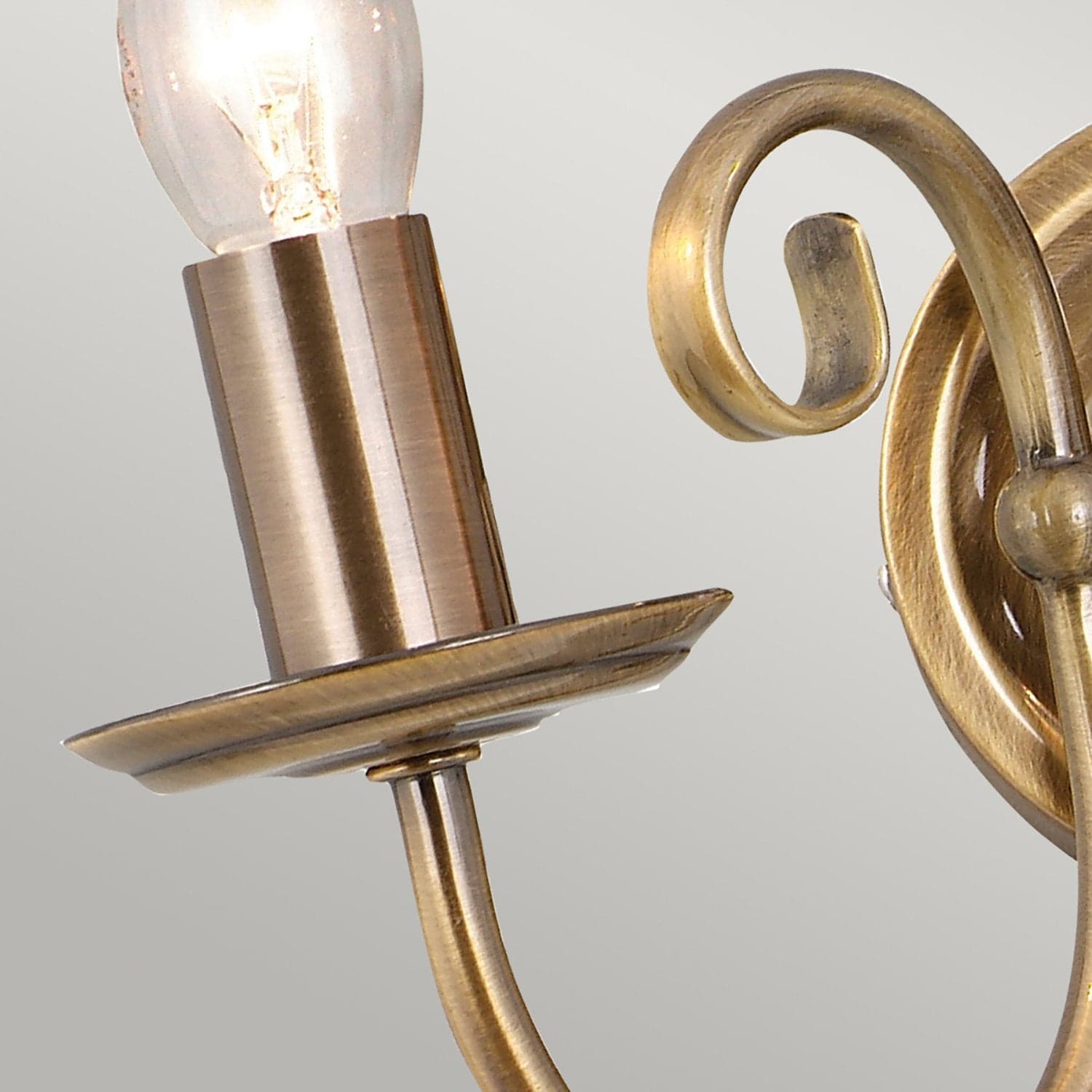 Applique Classica Artisan Acciaio Ottone Anticato 2 Luci E14 in Lampade a sospensione LuceArt - Montecorvino Pugliano, commercioVirtuoso.it