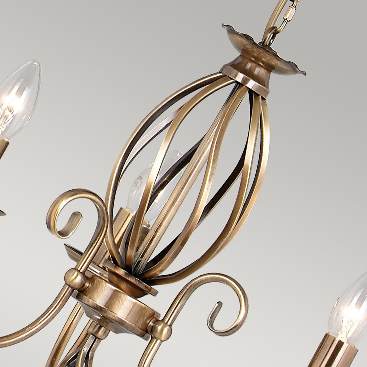 Lampadario Classico Artisan Acciaio Ottone Anticato 3 Luci E14 in Lampadari LuceArt - Montecorvino Pugliano, commercioVirtuoso.it