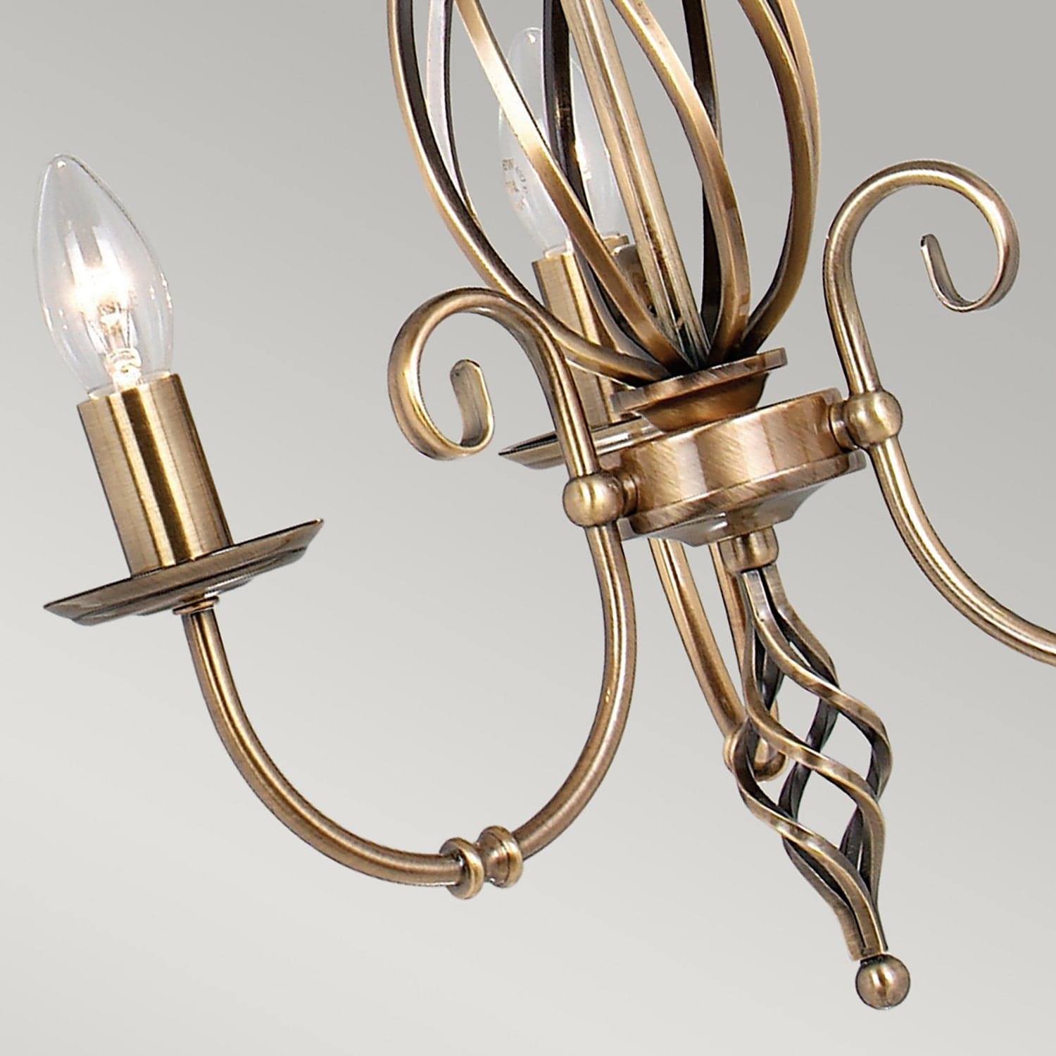 Lampadario Classico Artisan Acciaio Ottone Anticato 3 Luci E14 in Lampadari LuceArt - Montecorvino Pugliano, commercioVirtuoso.it