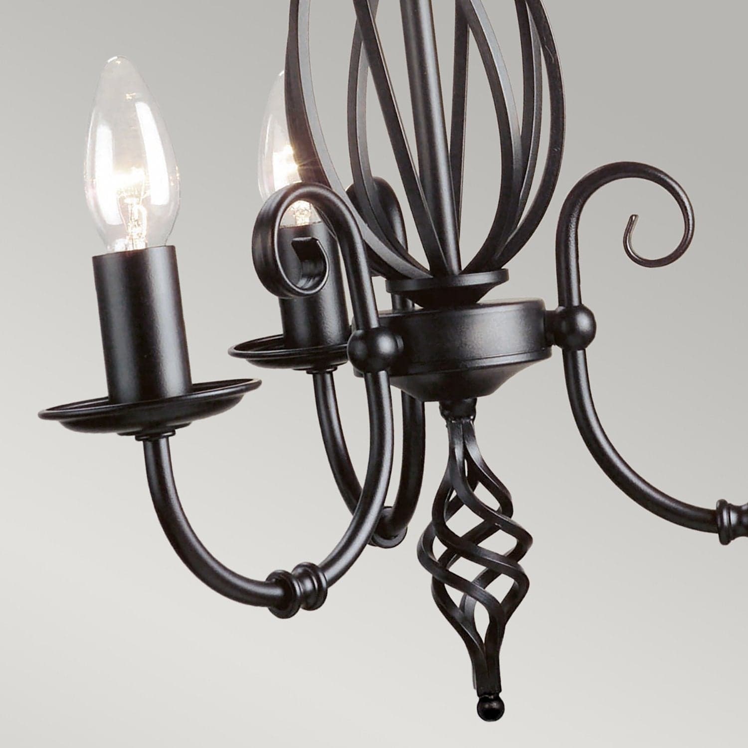 Lampadario Classico Artisan Acciaio Nero 3 Luci E14 in Lampadari LuceArt - Montecorvino Pugliano, commercioVirtuoso.it
