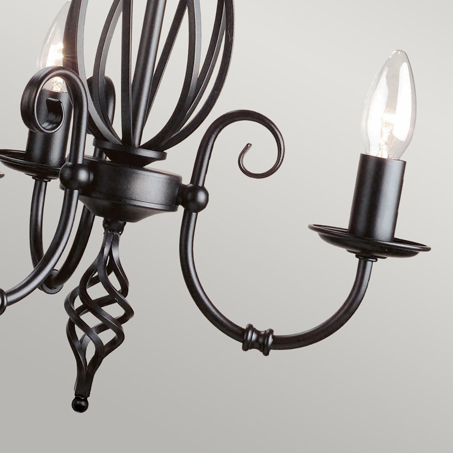 Lampadario Classico Artisan Acciaio Nero 3 Luci E14 in Lampadari LuceArt - Montecorvino Pugliano, commercioVirtuoso.it