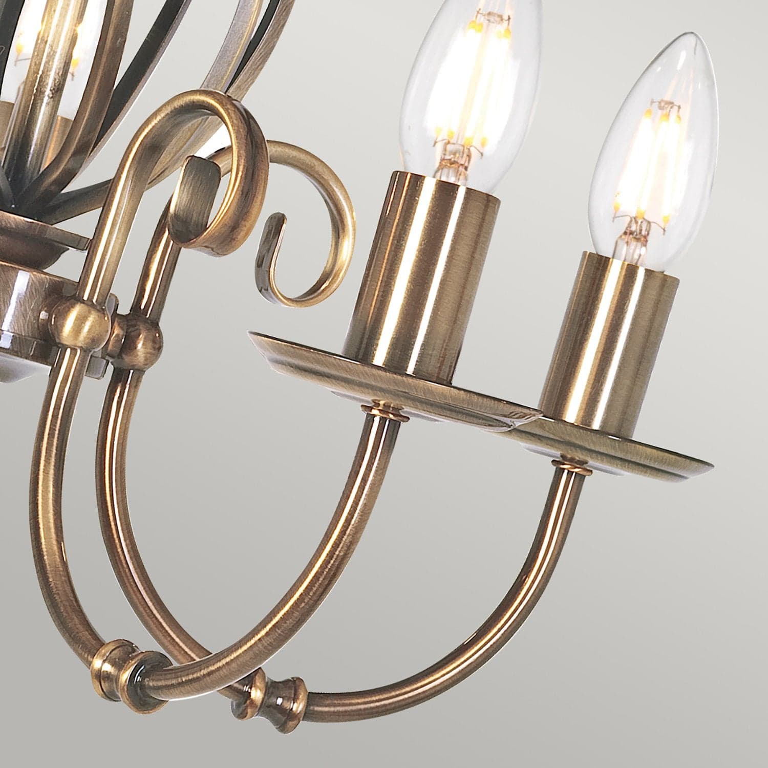 Lampadario Classico Artisan Acciaio Ottone Anticato 5 Luci E14 in Lampade a sospensione LuceArt - Montecorvino Pugliano, commercioVirtuoso.it