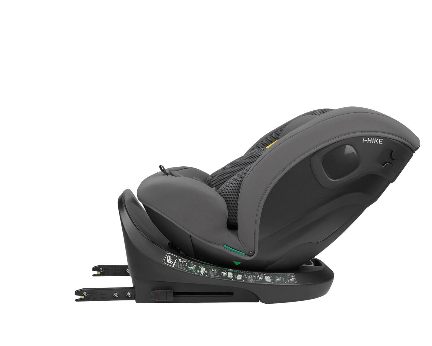 KIKKABOO Seggiolino Auto 40-150 cm i-Hike i-SIZE Dark Grey - Seggiolino Auto con Base Isofix, Da 40 a 150 cm, Omologato ECE R129/03, Girevole A 360° E Reclinabile, Gruppo 0+/1/2/3 Da 0 A 12 Anni, Dark Grey, grigio in Seggiolini auto Sanitaria Gioia del Bimbo - Villa San Giovanni, commercioVirtuoso.it