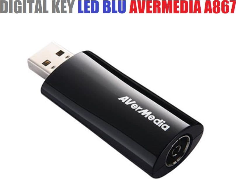 Digital Key Led Blu Digitale Terrestre DVB-T AVERMEDIA A867 