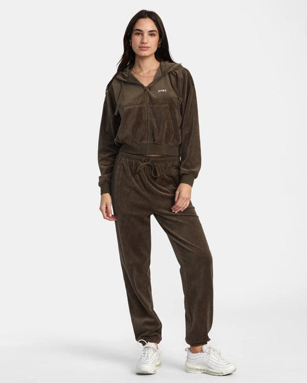 Felpa Cappuccio Zip Donna Rvca Seniesa Estrada Ring