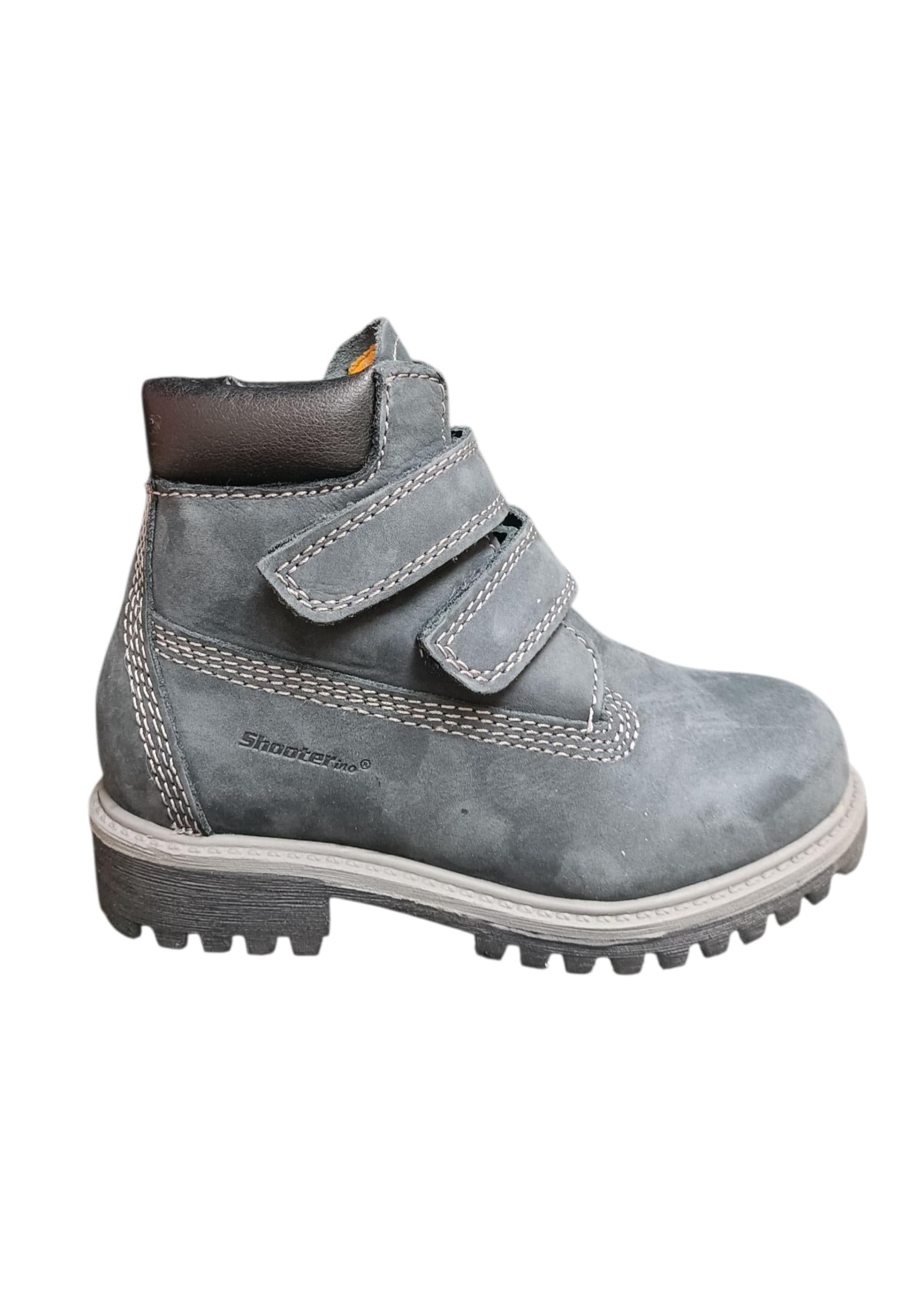 Boscaiolo bambino Shooterino Basic blue nero pelle velcro casual style - 6