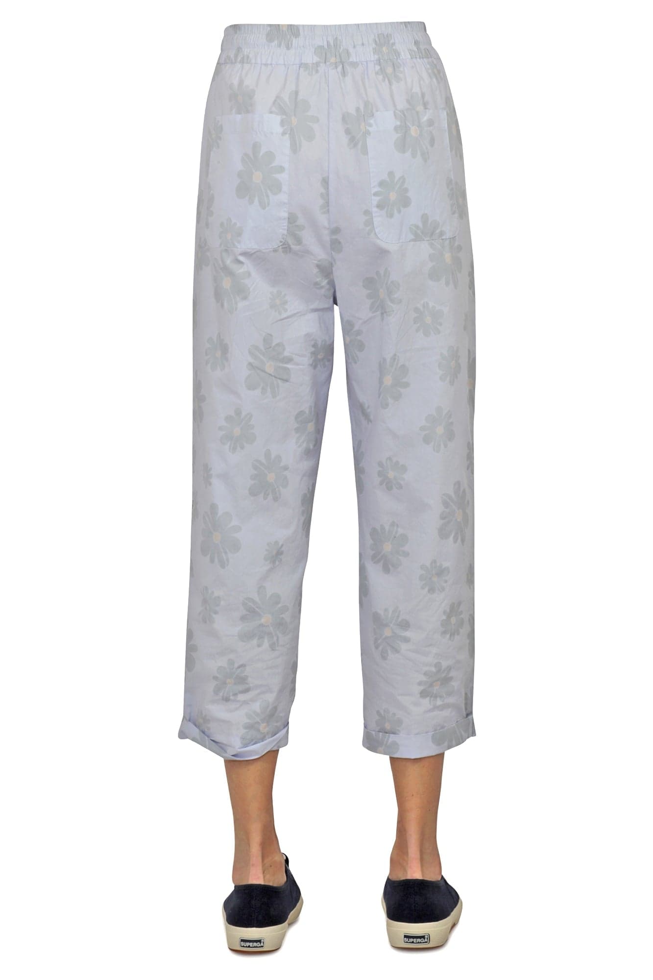 ALESSIA SANTI Alessia Santi - Pantalone - 450150 - Fantasia Azzurro da donna in Pantaloni Drestige - Casamassima, commercioVirtuoso.it