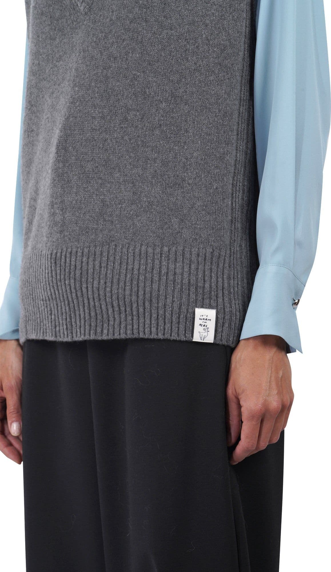 OTTOD'AME Ottod'ame - Gilet - 461362 - Grigio da donna in Gilet Drestige - Casamassima, commercioVirtuoso.it