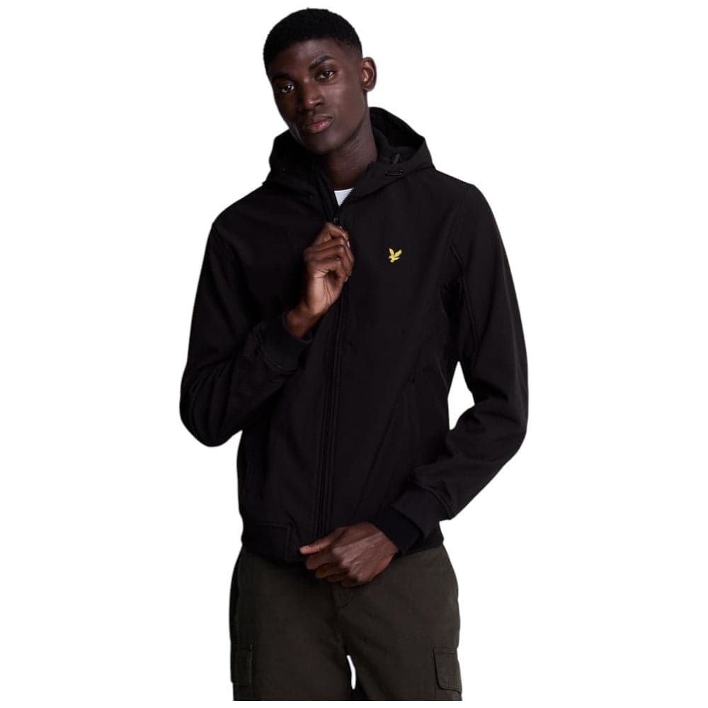 Lyle Scott giacca nera Fleece Back Softshell JK2110V in Giacche Prodotti di Classe - Nocera Superiore, commercioVirtuoso.it