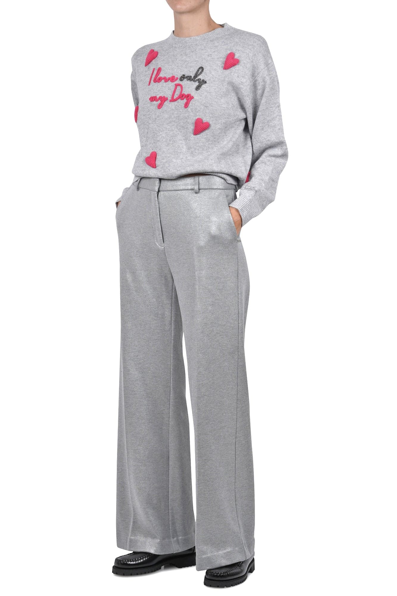 MC2 SAINT BARTH MC2 Saint Barth - Maglia - 460995 - Grigio/Fuxia da donna in T-shirt Drestige - Casamassima, commercioVirtuoso.it