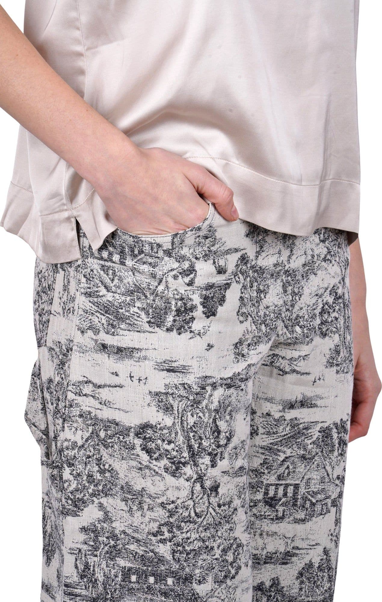 8PM 8pm - Pantalone - 470457 - Fantasia Grigio da donna in Pantaloni Drestige - Casamassima, commercioVirtuoso.it