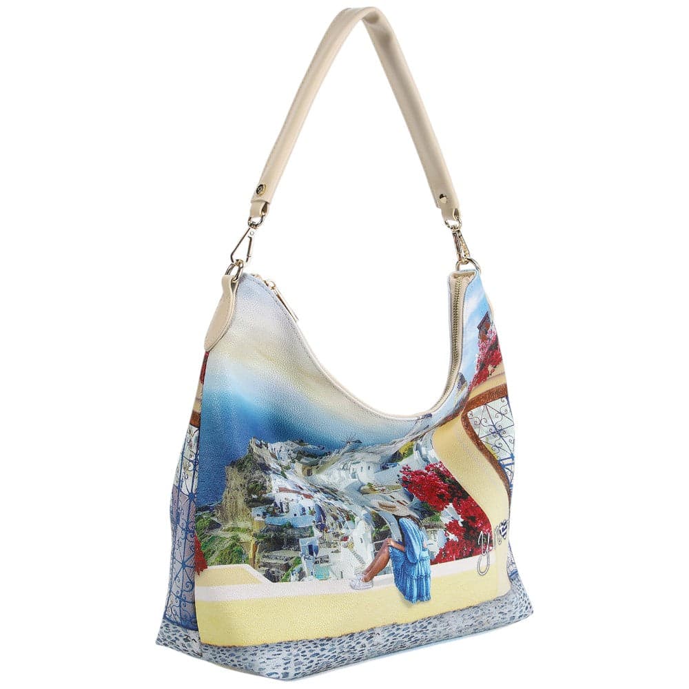 YNot borsa hobo bag stampa Greek Summer YES618S5 Borse YNot
