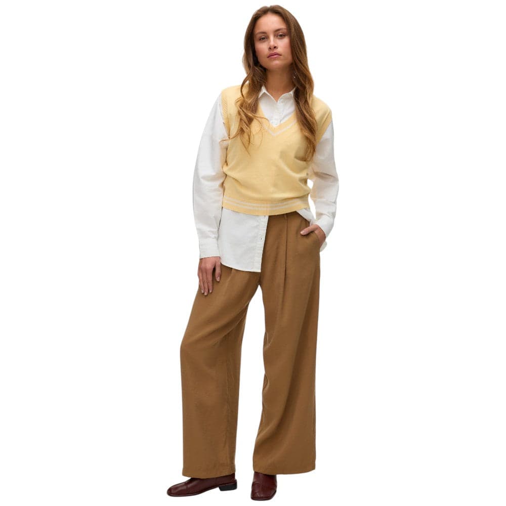 Vero Moda pantalone vita alta nocciola 10326813 in Pantaloni Prodotti di Classe - Nocera Superiore, commercioVirtuoso.it