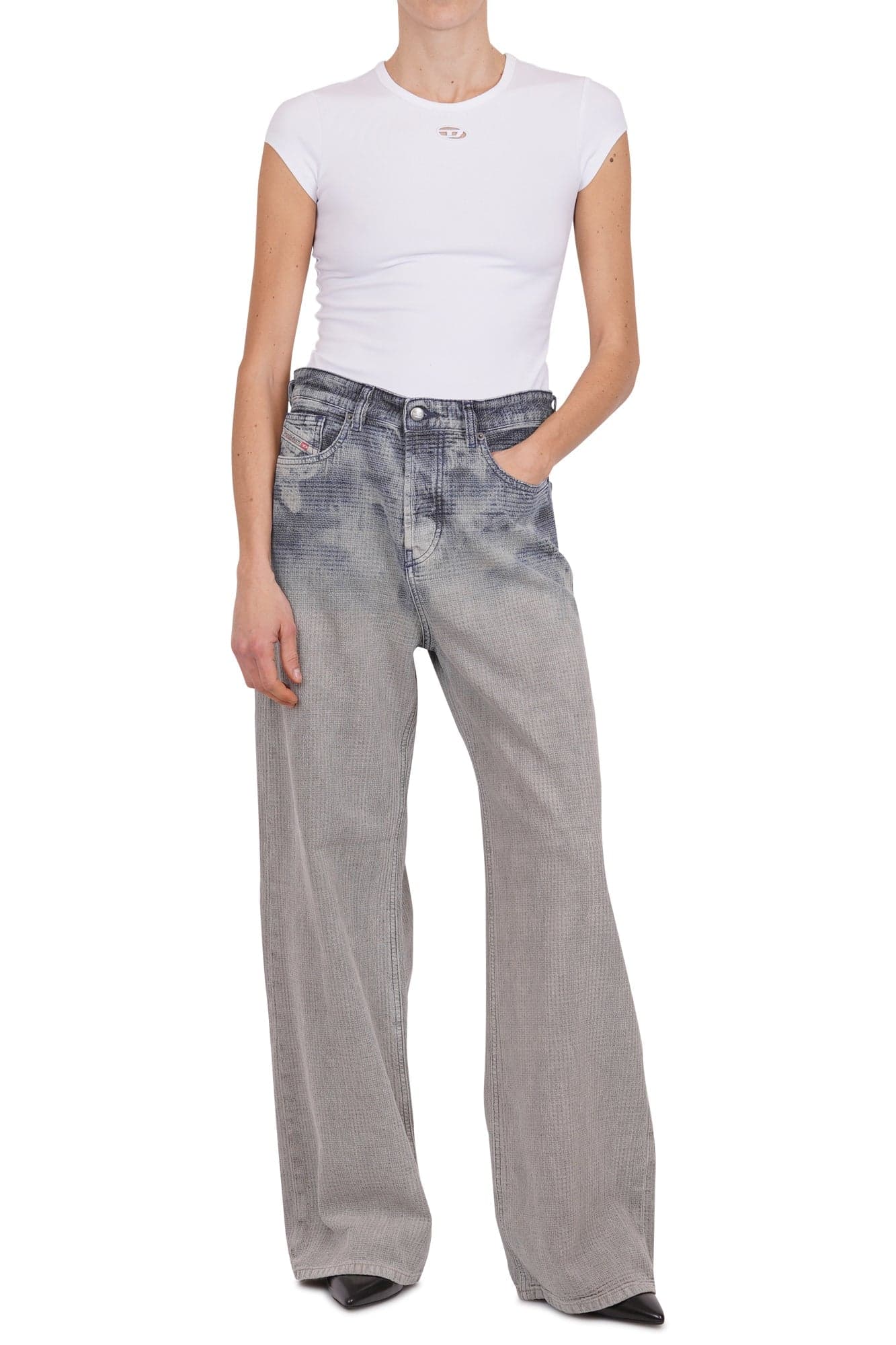 DIESEL - Jeans - 470078 - Grigio/Blu da donna in Jeans Drestige - Casamassima, commercioVirtuoso.it