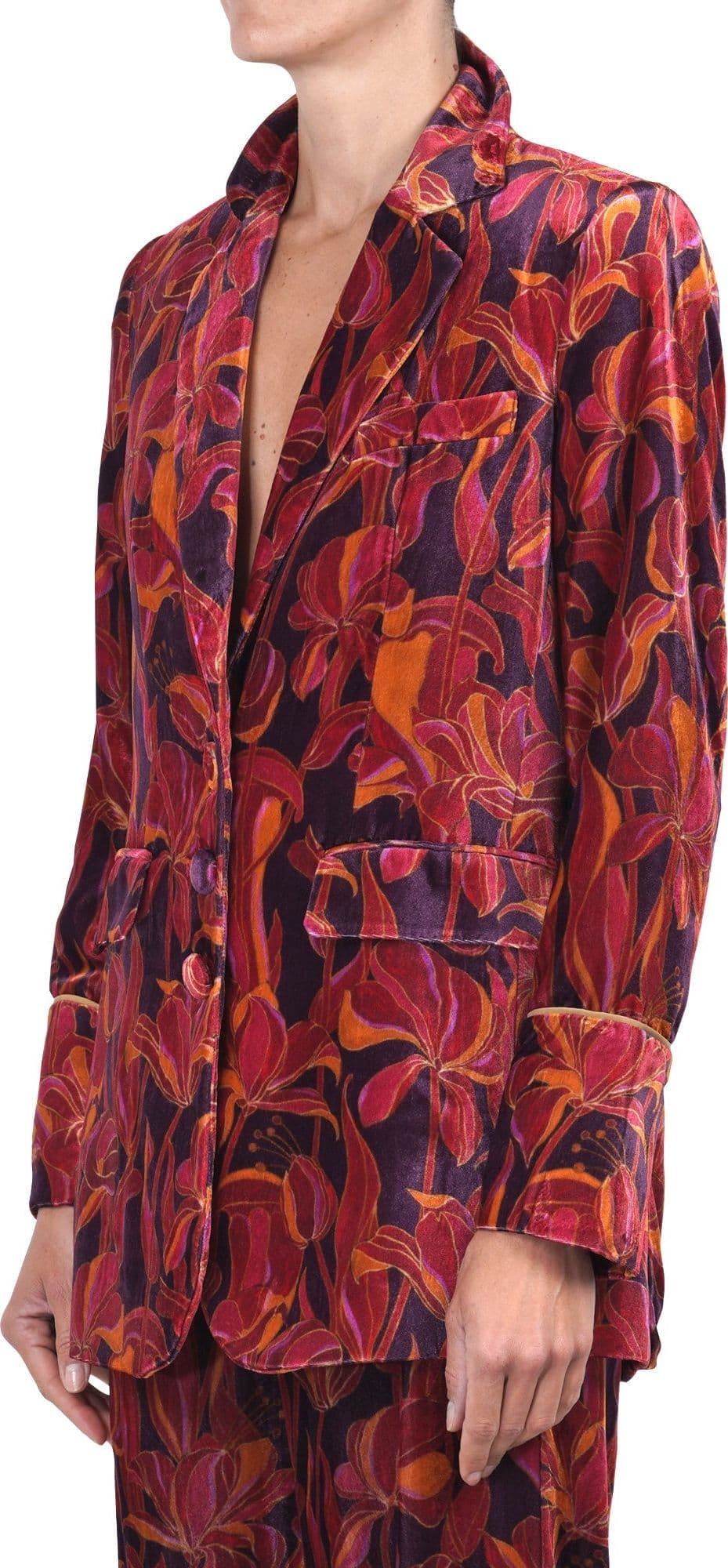 MALIPARMI Maliparmi - Giacca - 460719 - Fantasia Bordeaux da donna in Autocategorizzazione Drestige - Casamassima, commercioVirtuoso.it