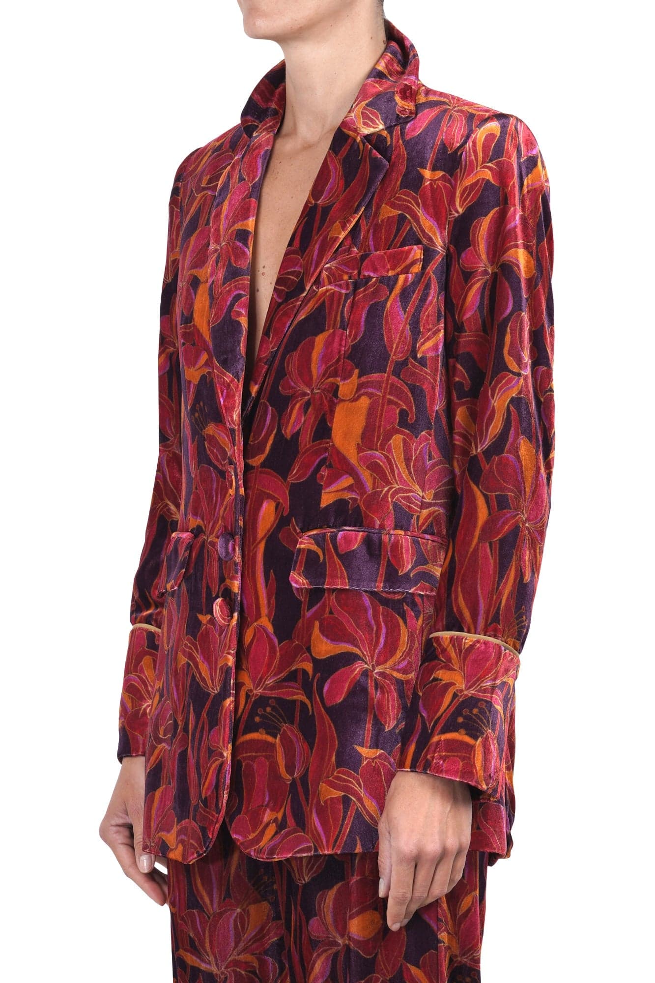 MALIPARMI Maliparmi - Giacca - 460719 - Fantasia Bordeaux da donna in Autocategorizzazione Drestige - Casamassima, commercioVirtuoso.it