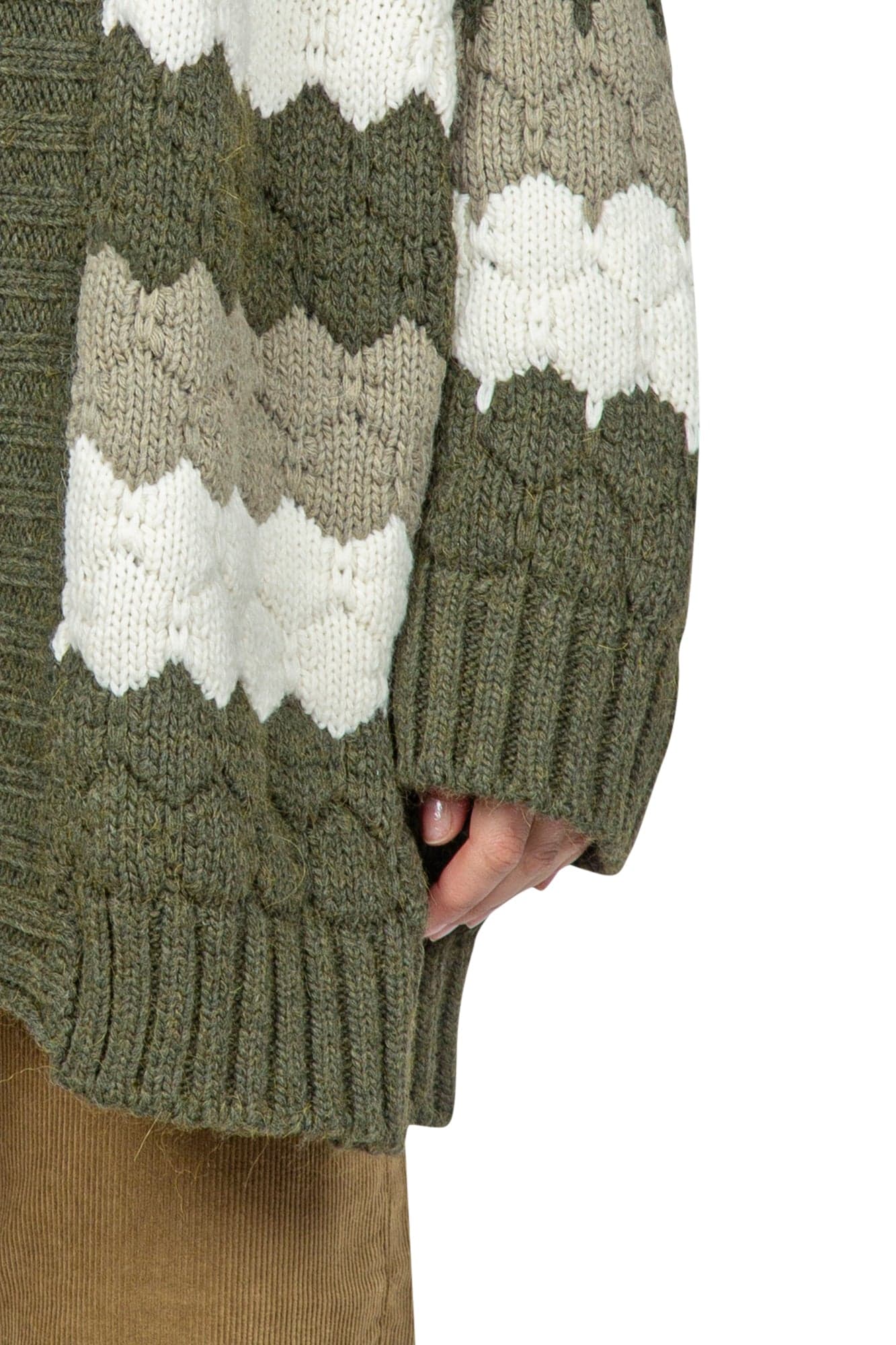 SO ALLURE So Allure - Cardigan - 441922 - Verde/Panna da donna in Cardigan Drestige - Casamassima, commercioVirtuoso.it