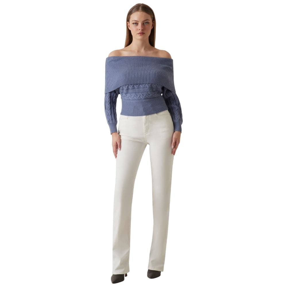 Guess maglione a trecce scollo Bardot W5BR55Z2ZK2G7HZ in Maglioni Prodotti di Classe - Nocera Superiore, commercioVirtuoso.it