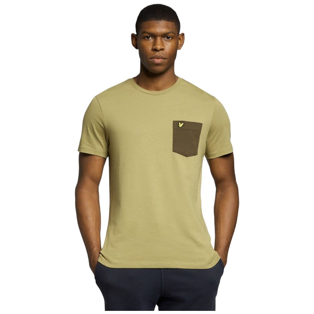 Lyle & Scott t-shirt verde con taschino TS831VOG T-shirt Lyle & Scott