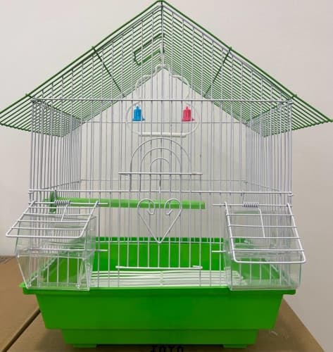 Gabbia Per Uccelli In Metallo A101 Cm 28X21x38 - Verde