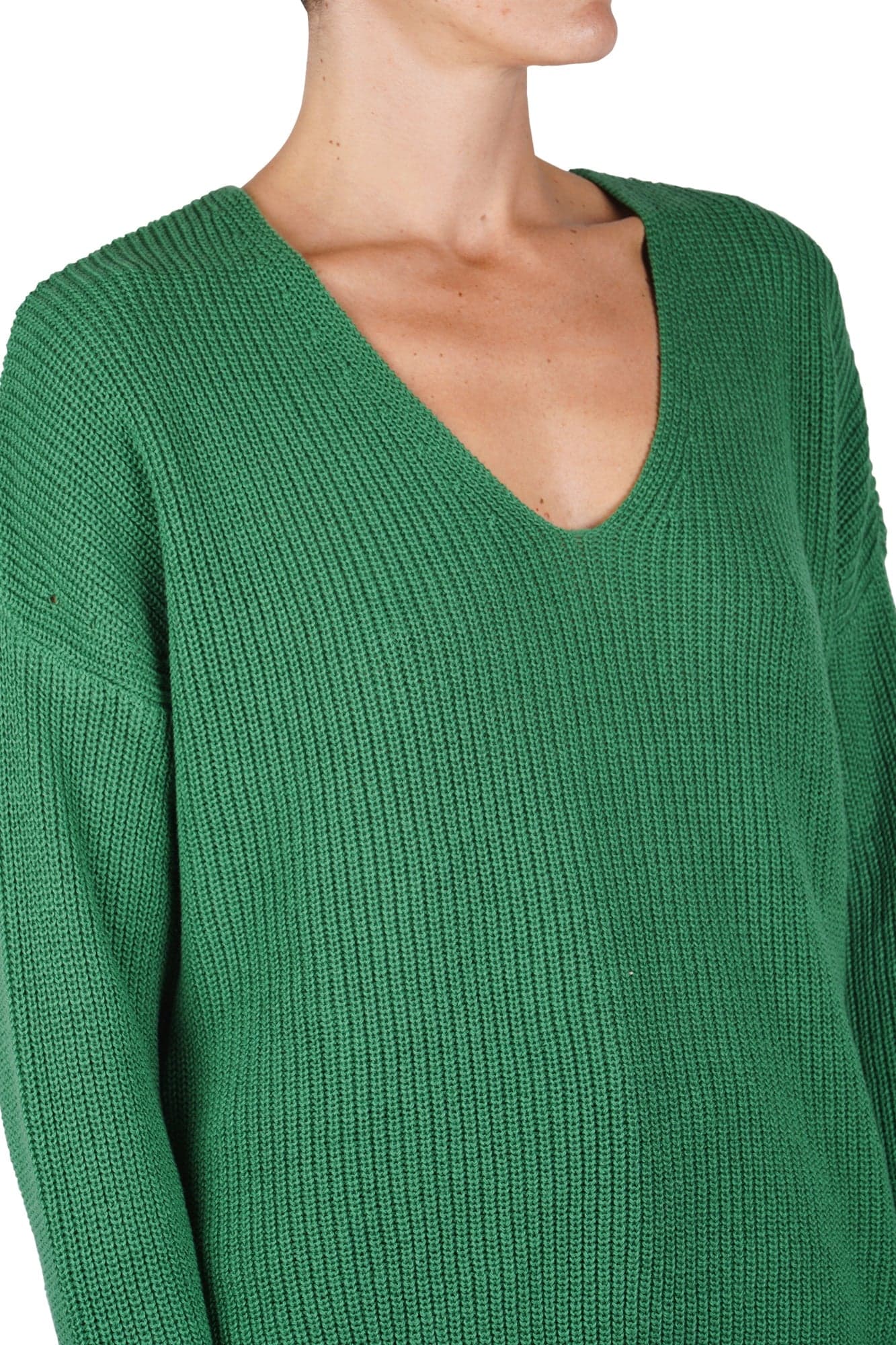 LA FEMME BLANCHE La Femme Blanche - Maglia - 461399 - Verde da donna in Felpe senza cappuccio Drestige - Casamassima, commercioVirtuoso.it