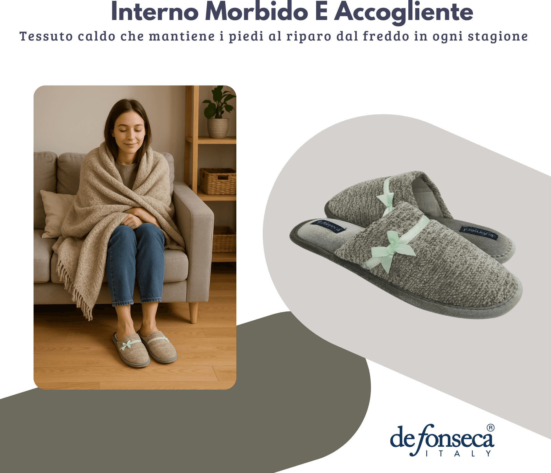 de fonseca Calde Ciabatte Uomo Donna, Pantofole Invernali Chiuse da Casa, Lavabili e per Ospiti in Ciabatte moda Primo Calzature - Venezia, commercioVirtuoso.it