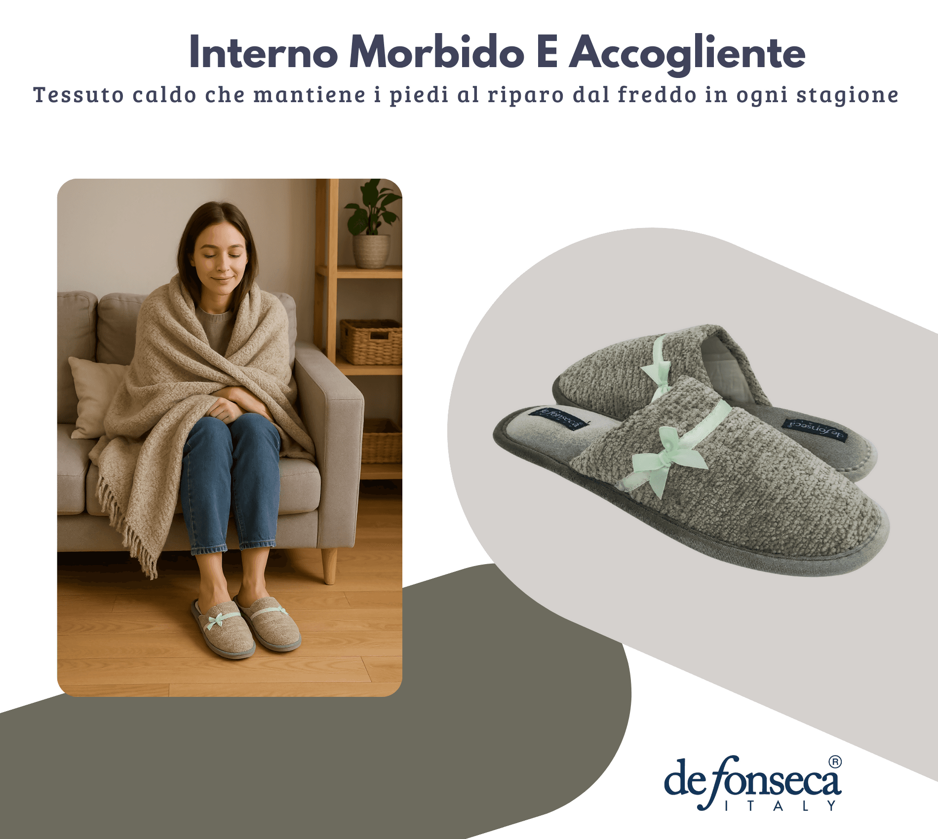 de fonseca Calde Ciabatte Uomo Donna, Pantofole Invernali Chiuse da Casa, Lavabili e per Ospiti in Ciabatte moda Primo Calzature - Venezia, commercioVirtuoso.it