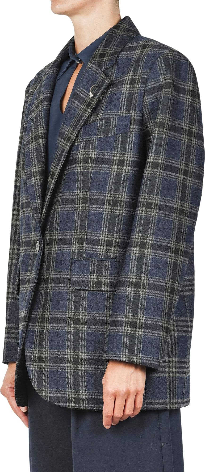 OTTOD'AME Ottod'ame - Giacca - 461352 - Blu/Nero da donna in Giacche da abito e blazer Drestige - Casamassima, commercioVirtuoso.it