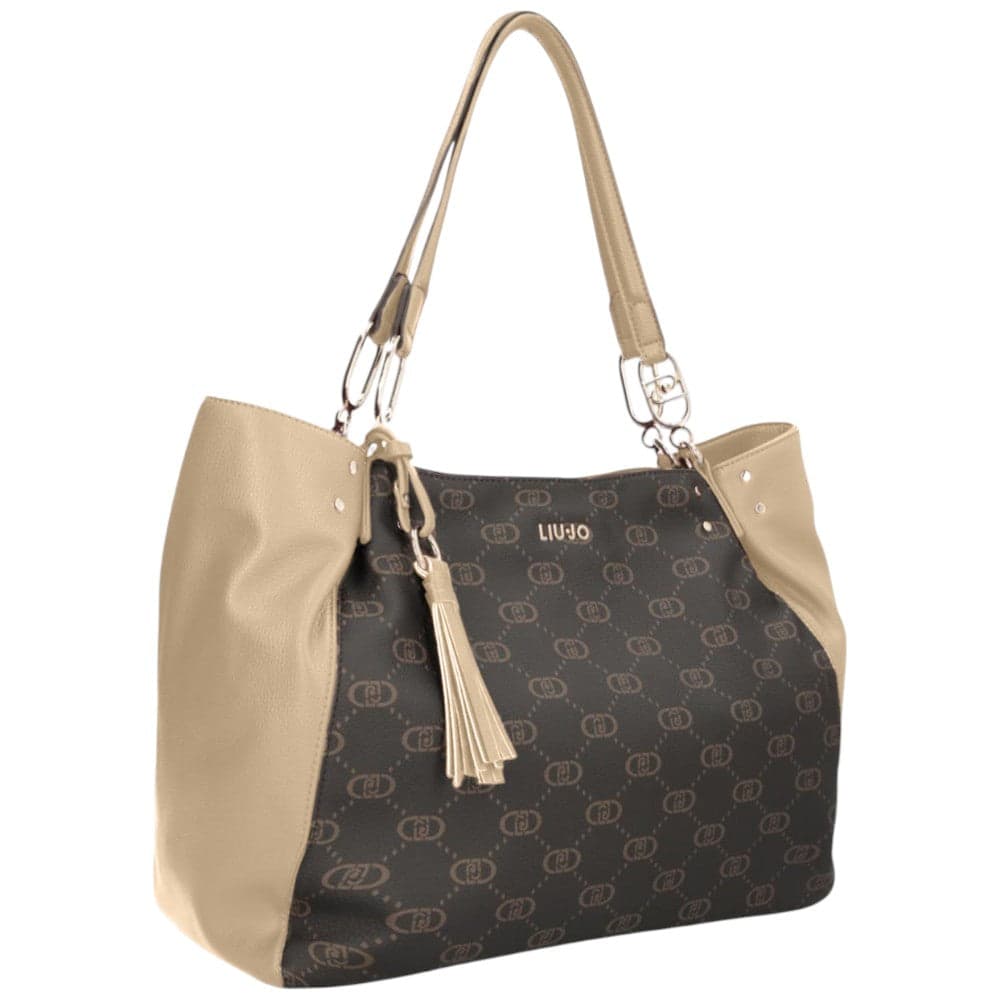 Liu Jo borsa tote beige media AF5112E0053-51308 in Borse Tote Prodotti di Classe - Nocera Superiore, commercioVirtuoso.it