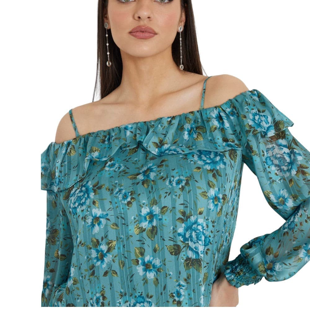 Guess blusa verde acqua Lucy W4YH63 WGBL2 Camicie Guess