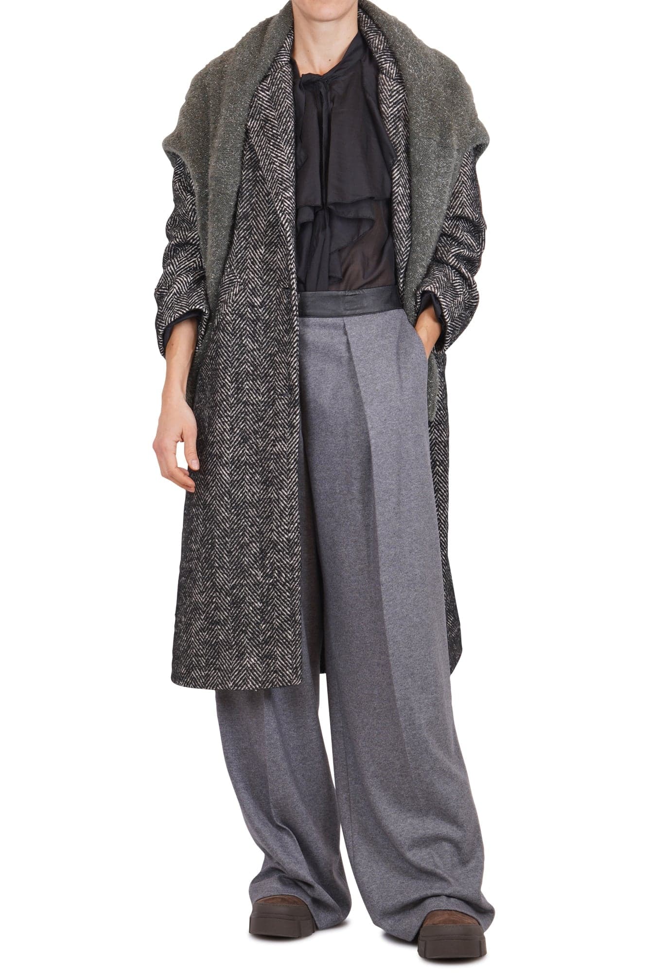 Liviana Conti - Pantalone - 461681 - Grigio da donna in Pantaloni Drestige - Casamassima, commercioVirtuoso.it