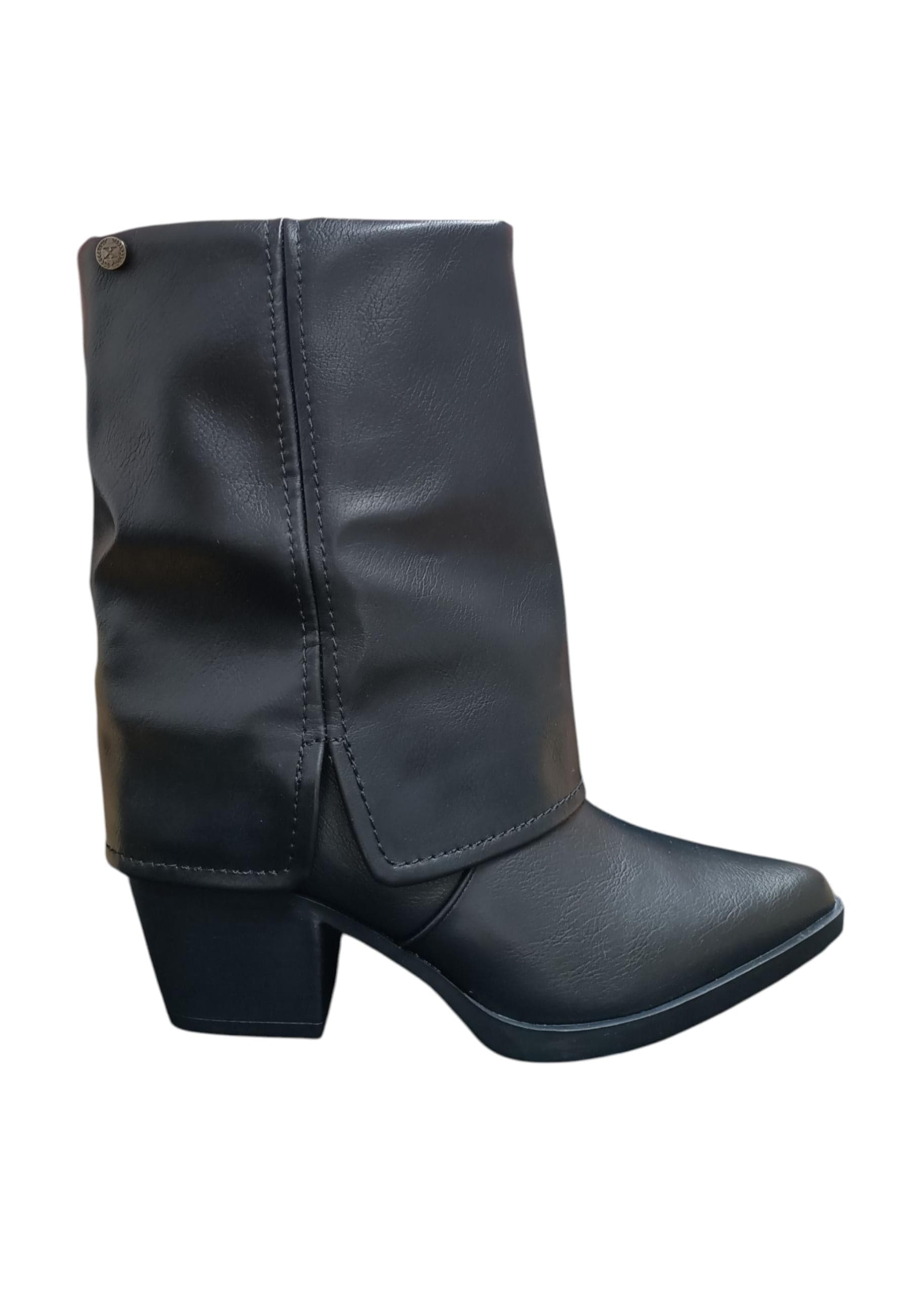 Stivaletti donna XTI nero pelle - Stile urban con zip laterale - 6