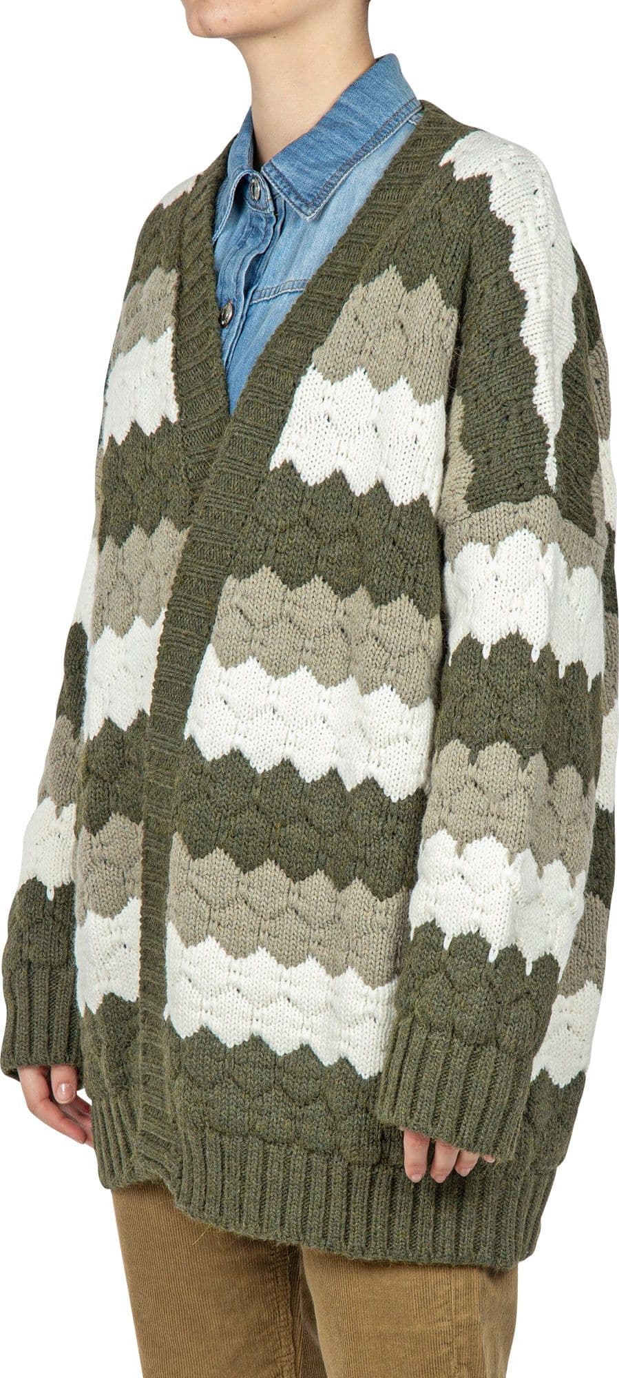 SO ALLURE So Allure - Cardigan - 441922 - Verde/Panna da donna in Cardigan Drestige - Casamassima, commercioVirtuoso.it