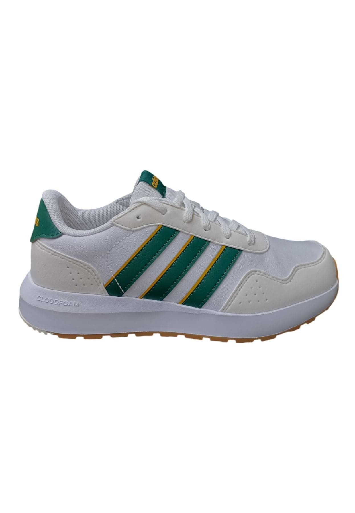 Scarpe sneakers Bambini e ragazzi adidas RUN 60s  bianco-verdone-giallo dal 28 al 35 velcro dal 36 al 40 laccio - 18