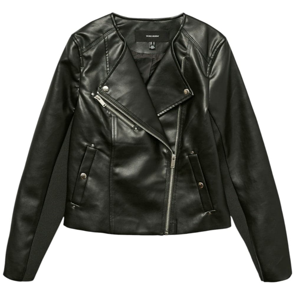 Vero Moda giacca ecopelle nera Riley 10302441 in Giacche Prodotti di Classe - Nocera Superiore, commercioVirtuoso.it