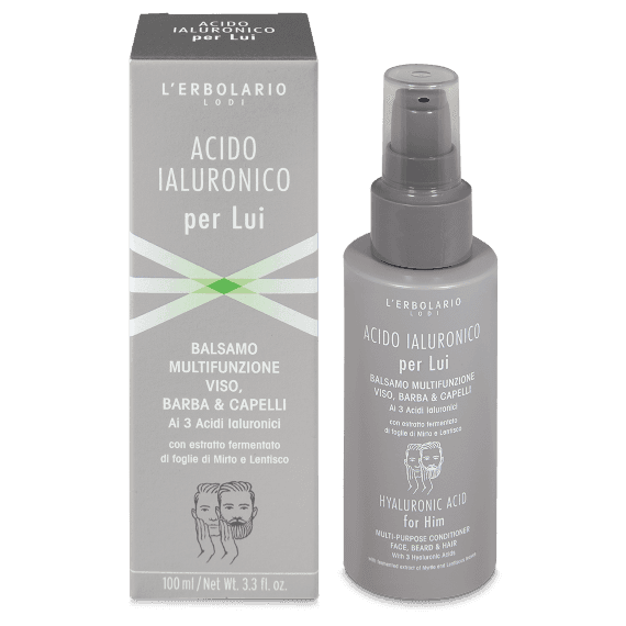 Balsamo Viso, Barba &amp; Capelli Acido Ialuronico per Lui