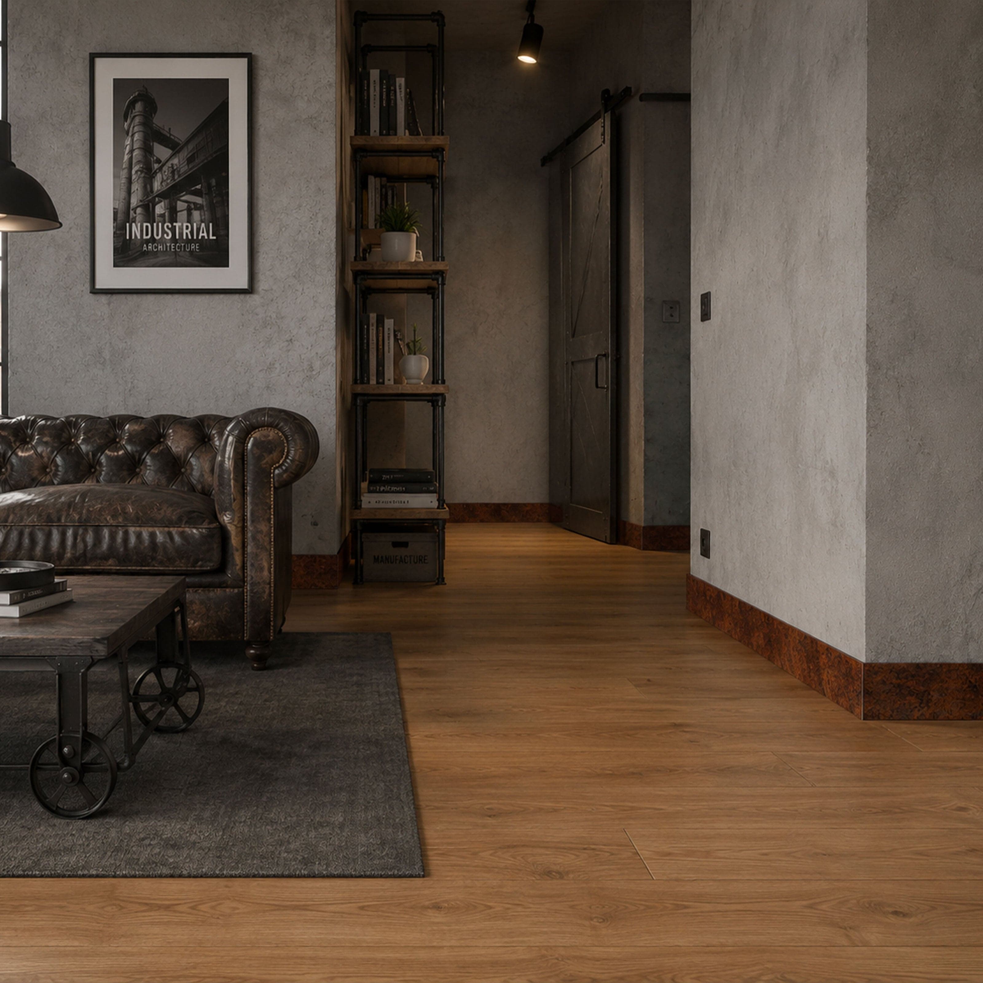BATTISCOPA ZOCCOLINO SQUADRATO in FIBRA DI LEGNO COMPATTA 80X15 CORTEN INDUSTRIAL (prezzo al metro) in Battiscopa Eternal Parquet - Ariano Irpino, commercioVirtuoso.it