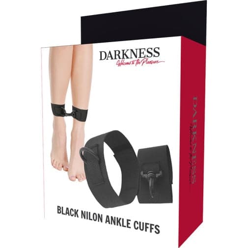 Cavigliere nylon piedi bondage Darkness nero regolabili fetish bdsm in prodotto Erosdom - Palmi, commercioVirtuoso.it