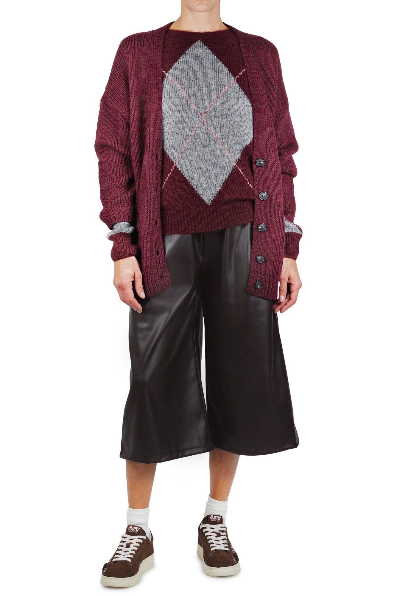 LA FEMME BLANCHE La Femme Blanche - Cardigan - 461455 - Prugna da donna in Cardigan Drestige - Casamassima, commercioVirtuoso.it