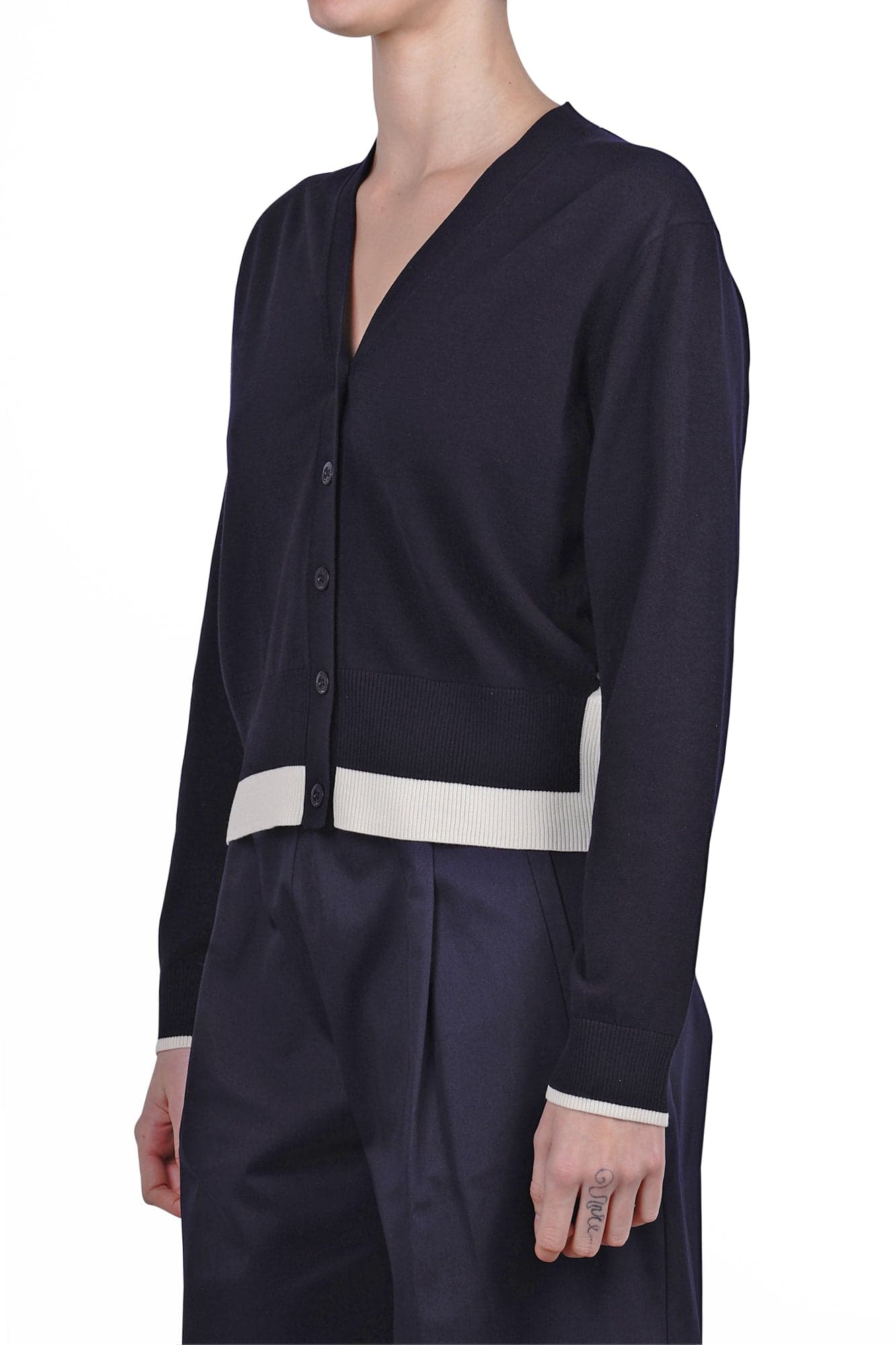Semi-Couture Semi Couture - Cardigan - 470935 - Blu da donna in Cardigan Drestige - Casamassima, commercioVirtuoso.it