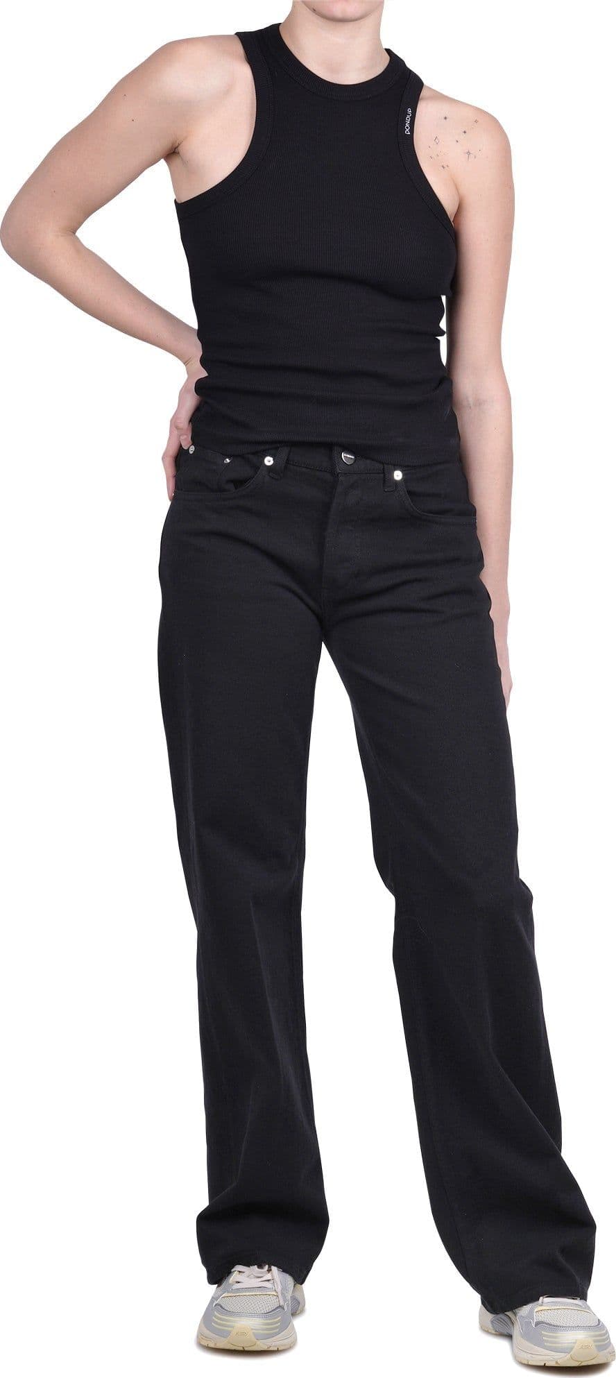 DONDUP Dondup - Jeans - 470233 - Nero da donna in Jeans Drestige - Casamassima, commercioVirtuoso.it