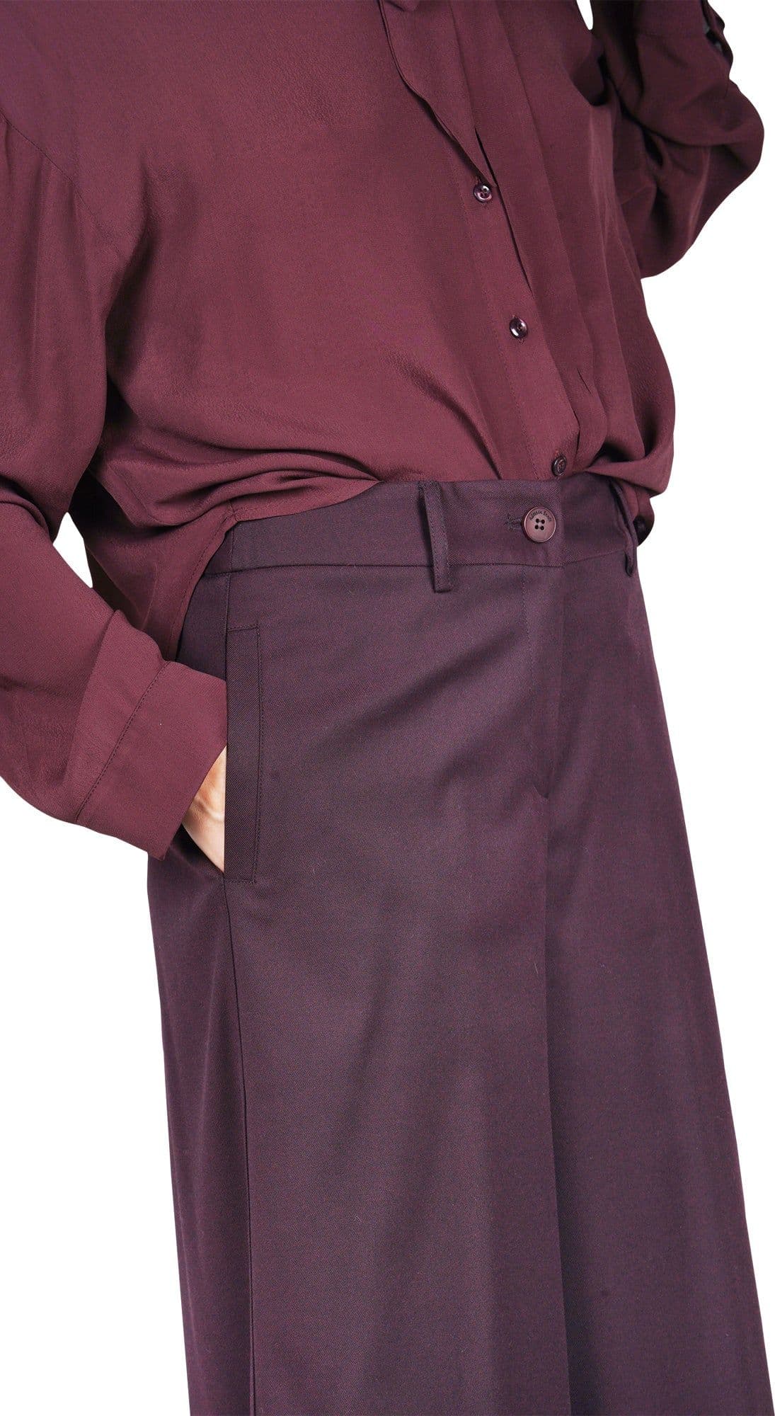 ALESSIA SANTI Alessia Santi - Pantalone - 461586 - Bordeaux da donna in Pantaloni Drestige - Casamassima, commercioVirtuoso.it
